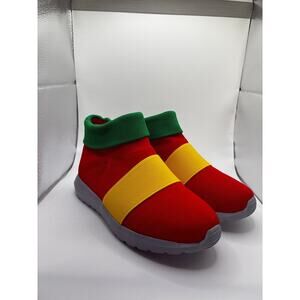 Sonic Knuckles Kids Shoes EU 32 US 1 Cosplay Dress Up Red Slip On Sneakers